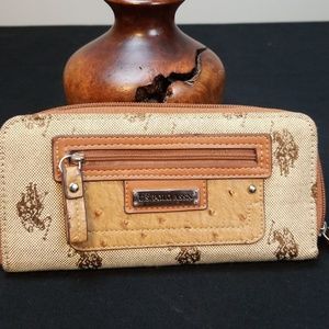 US Polo Assn beige wallet